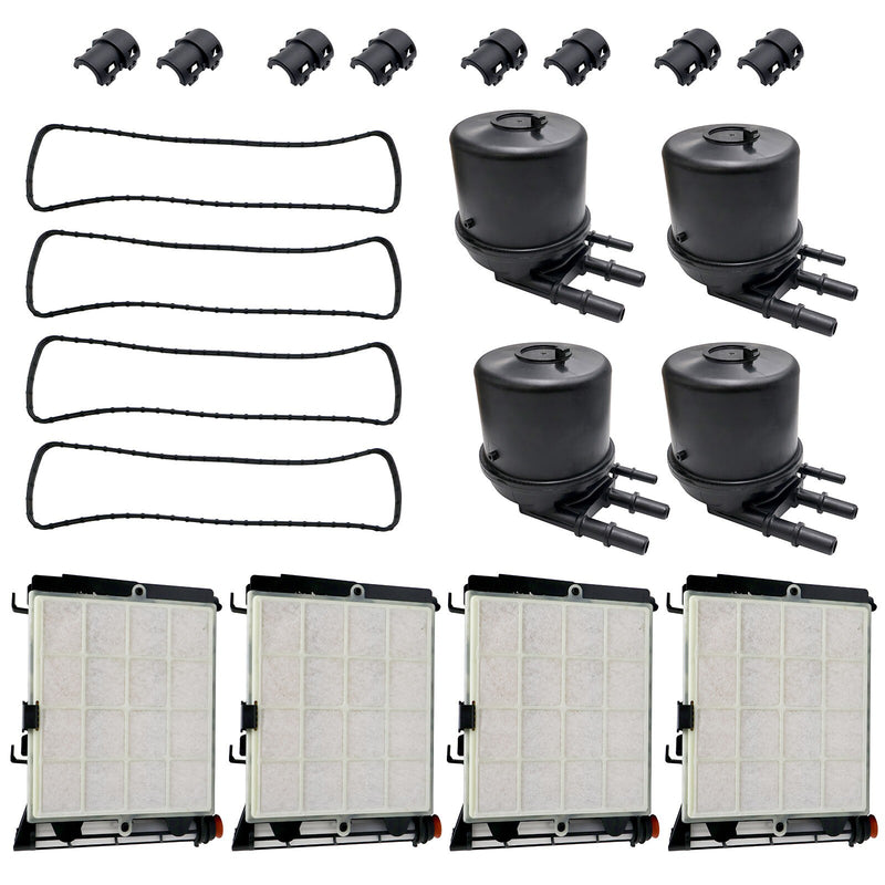 DURAFORCE 4x Diesel Fuel Filter Kit FD4625 New For 2017-2020 Ford F-250 F-350 6.7L