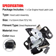 DURAFORCE For 2012-2015 Honda Civic 1.5L 1.8L 2.4L Hood Latch Lock 74120-TR0-A01