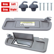 DURAFORCE 1 PAIR Gray Sun Visors Left & Right Side Replacement for 2006-2011 Honda Civic