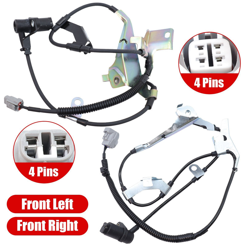 DURAFORCE Set 2 ABS Wheel Speed sensor Front Rear Right Left For LAND CRUISER LX470 98-07
