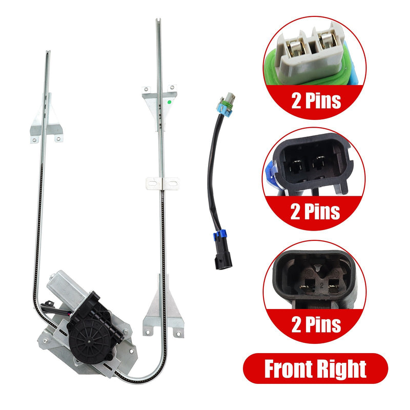 DURAFORCE Front Right Window Regulator with Motor For International 9400 9900 9200i SBA
