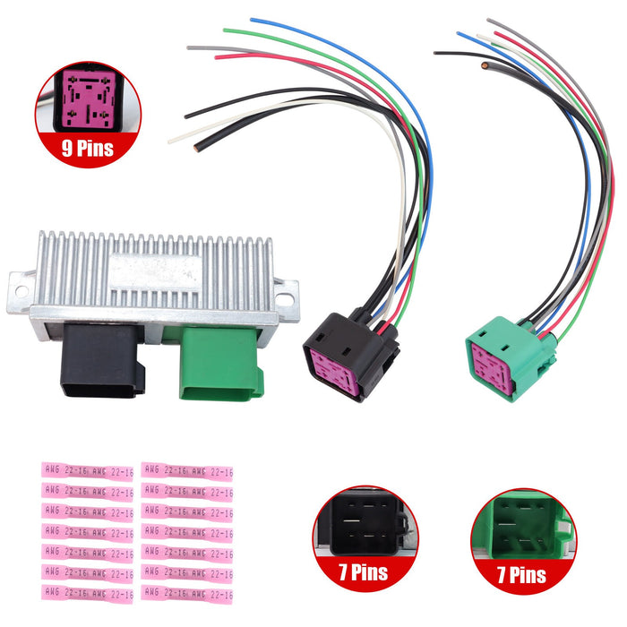 DURAFORCE For 6.0L 6.4L Powerstroke Diesel Glow Plug Control Module GPCM W/Pigtail Harness