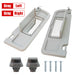 DURAFORCE 2x For 2006-08 Honda Civic Driver LH &Passenger RH Sun Visors W/Clips Light Gray