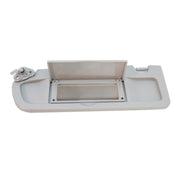 DURAFORCE 2x For 2006-08 Honda Civic Driver LH &Passenger RH Sun Visors W/Clips Light Gray