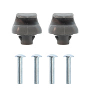DURAFORCE 2x For 2006-08 Honda Civic Driver LH &Passenger RH Sun Visors W/Clips Light Gray
