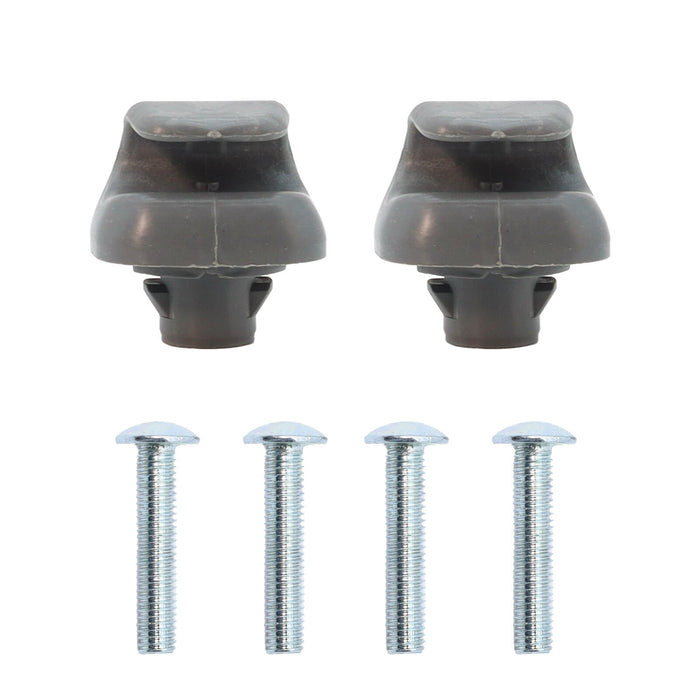 DURAFORCE 2x For 2006-08 Honda Civic Driver LH &Passenger RH Sun Visors W/Clips Light Gray