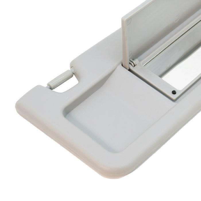 DURAFORCE 2x For 2006-08 Honda Civic Driver LH &Passenger RH Sun Visors W/Clips Light Gray