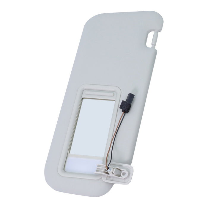 DURAFORCE 2PS Left & Right Side Gray Sun Visor with Light & Clip For 2010-2013 Mazda 3