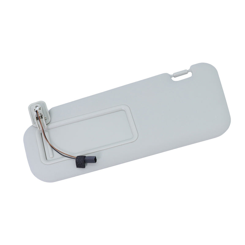 DURAFORCE 2PS Left & Right Side Gray Sun Visor with Light & Clip For 2010-2013 Mazda 3