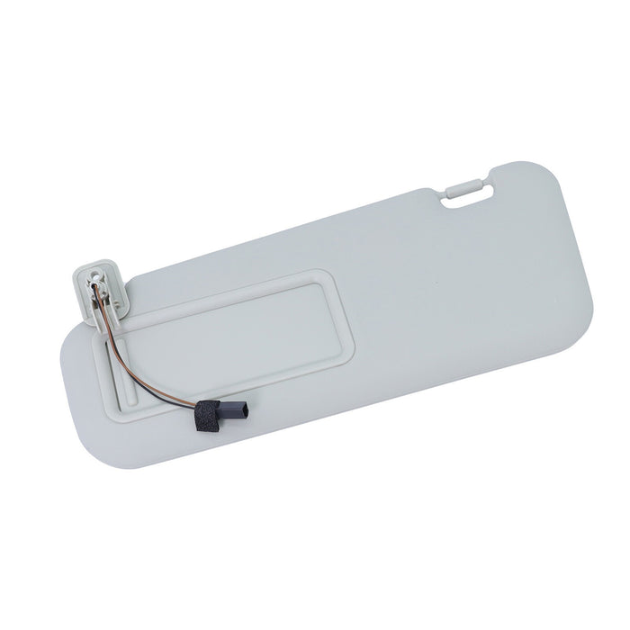 DURAFORCE 2PS Left & Right Side Gray Sun Visor with Light & Clip For 2010-2013 Mazda 3