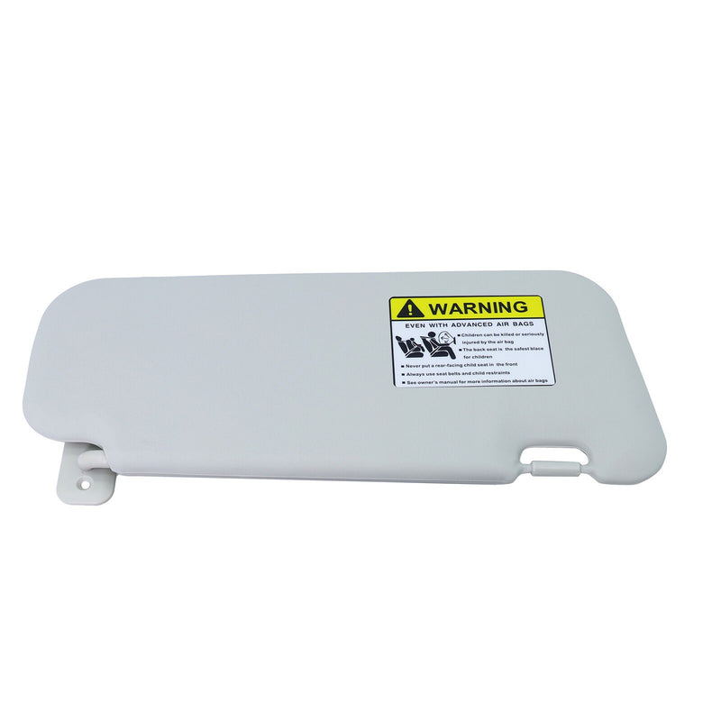 DURAFORCE 2PS Left & Right Side Gray Sun Visor with Light & Clip For 2010-2013 Mazda 3