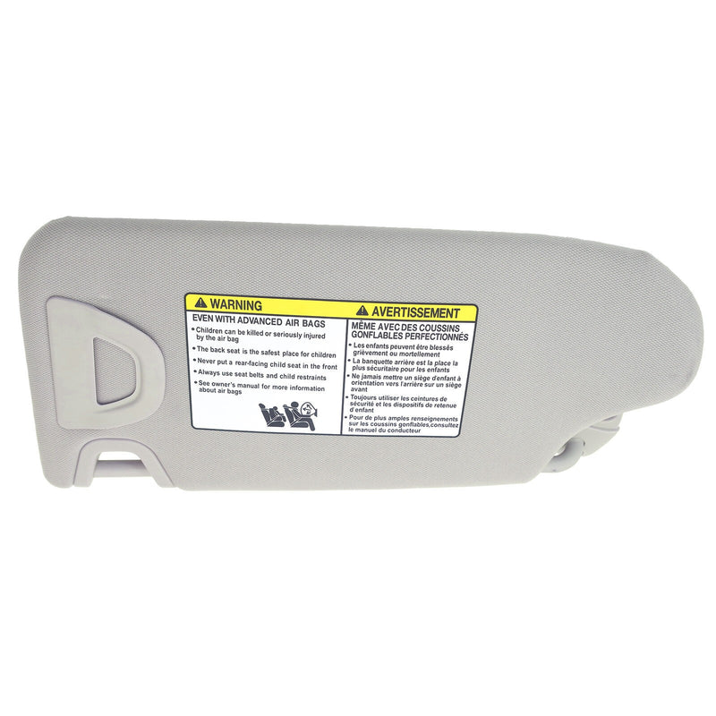 DURAFORCE Right Passenger Side Sun Visor w/Lights &Clip For Nissan Altima S Sedan 4-Door