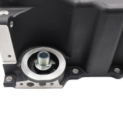 DURAFORCE Black LS RetroFit Aluminum Rear Sump Oil Pan With Turbo Drains W/Added Clearance