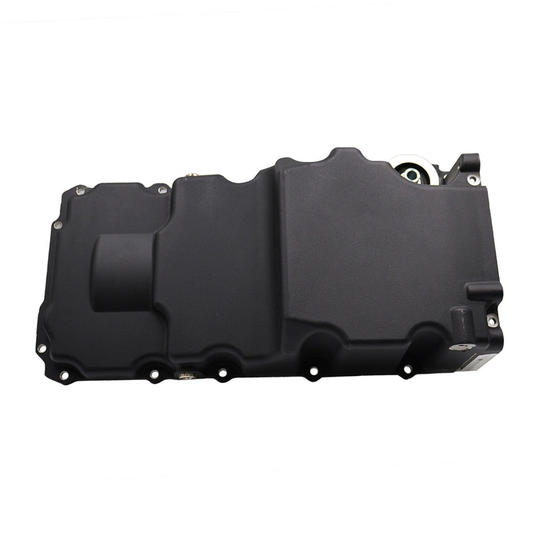 DURAFORCE Black LS RetroFit Aluminum Rear Sump Oil Pan With Turbo Drains W/Added Clearance