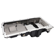 DURAFORCE Black LS RetroFit Aluminum Rear Sump Oil Pan With Turbo Drains W/Added Clearance