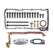 DURAFORCE Black LS RetroFit Aluminum Rear Sump Oil Pan With Turbo Drains W/Added Clearance