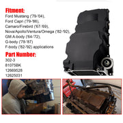 DURAFORCE Black LS RetroFit Aluminum Rear Sump Oil Pan With Turbo Drains W/Added Clearance