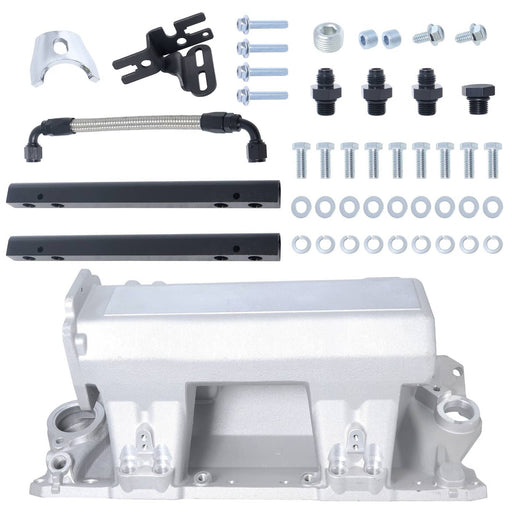 DURAFORCE EFI Multi-port Intake Manifold Kit For Chevrolet Buick GMC Oldsmobile V8 Silver