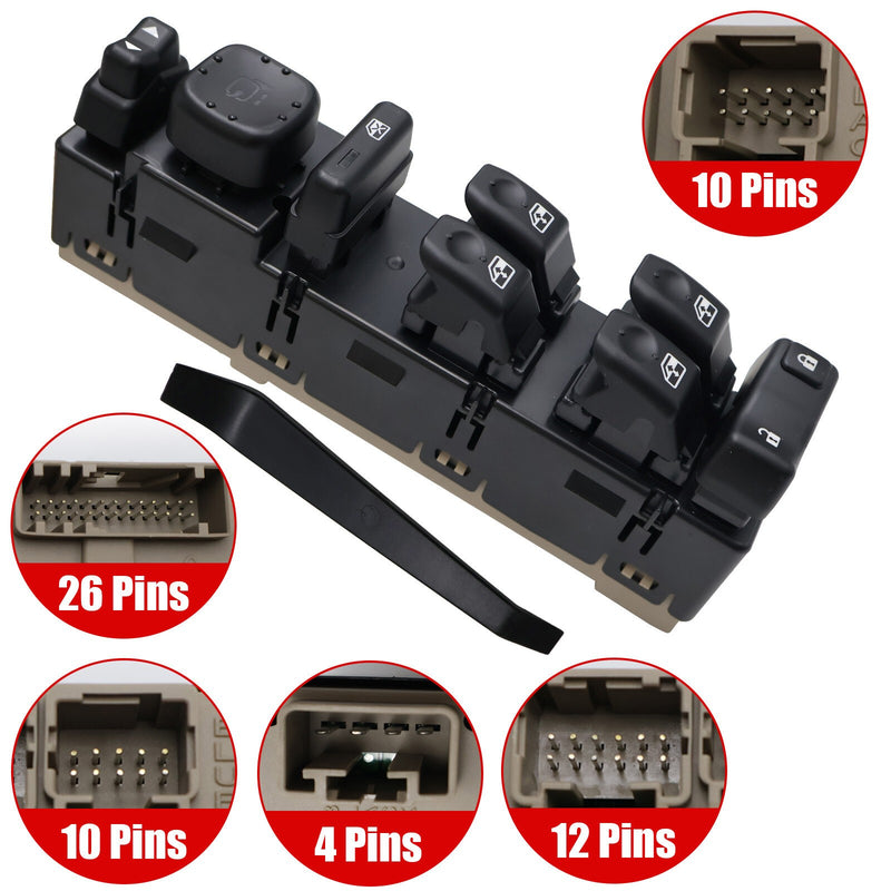 DURAFORCE New Front Driver Door Window Control Switch For GMC Sierra 1500 2500 15883323