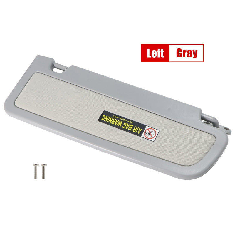 DURAFORCE LH Driver Side Sun Visor Gray 83280SNAA01ZA for 06-11 Honda Civic Coupe Sedan