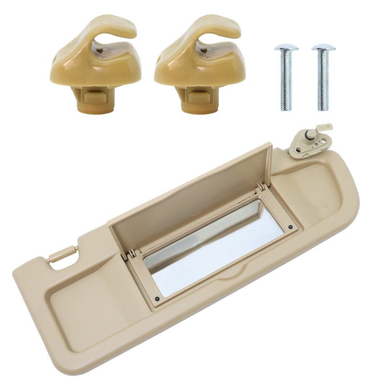 DURAFORCE 83230-SNA-A01ZA Sun Visor W/2 Clips For 2006-2011 Honda Civic Right Side Beige