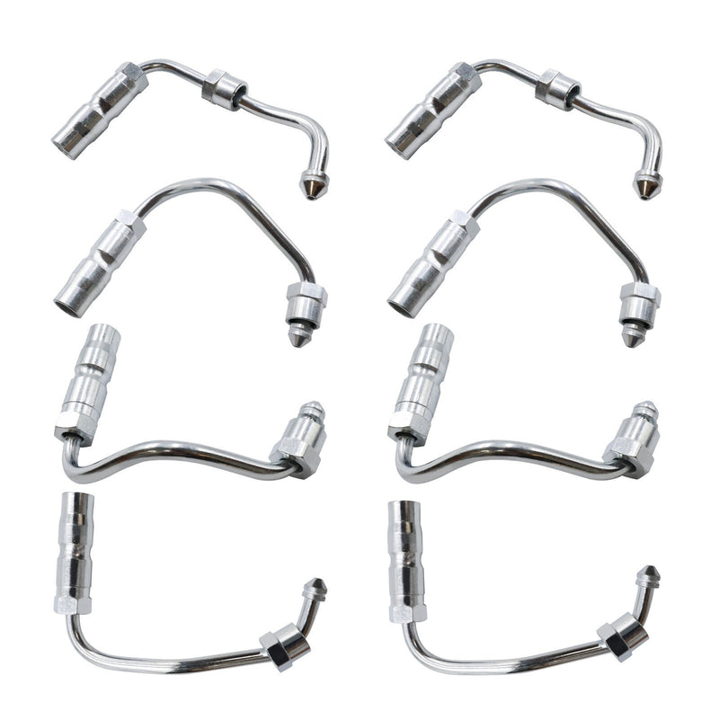 DURAFORCE 8Pcs Fuel Injector Lines Stainless Steel 97188723 for 01-04 Chevy GMC Sierra V8