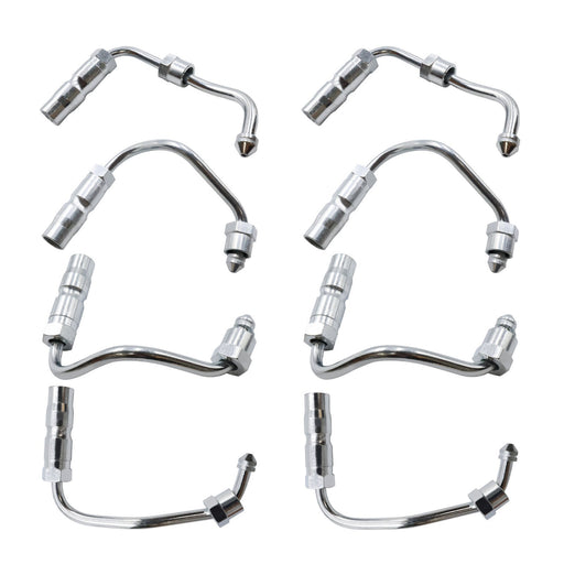 DURAFORCE 8Pcs Fuel Injector Lines Stainless Steel 97188723 for 01-04 Chevy GMC Sierra V8