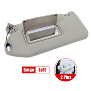 DURAFORCE Left Driver Beige Sun Visor w/Lights For Nissan Pathfinder 2013-2019 96401-9PB0A