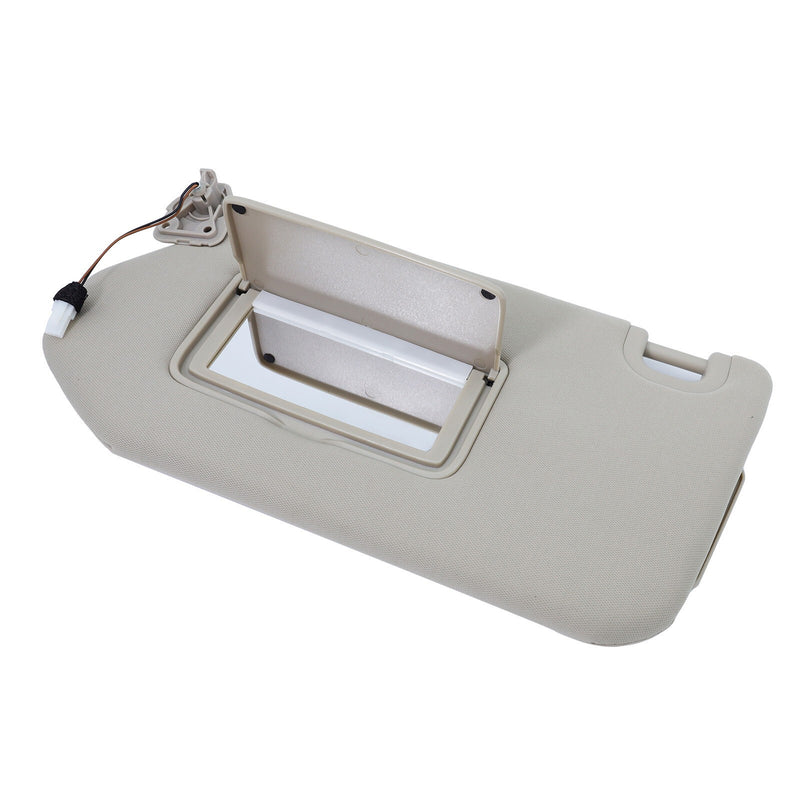 DURAFORCE Left Driver Beige Sun Visor w/Lights For Nissan Pathfinder 2013-2019 96401-9PB0A