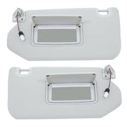 DURAFORCE Pair LH+RH Sun Visor Gray For Nissan Pathfinder 2014-19 Infiniti QX60 W/Lamp