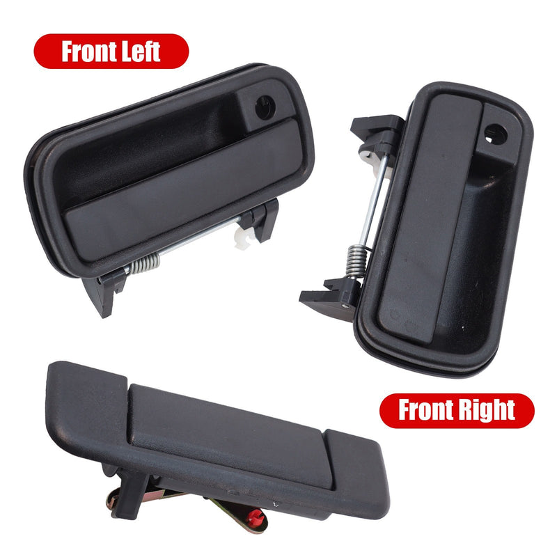 DURAFORCE Front Exterior Door Handle Set of 3 For 1989-1995 Toyota Pickup DLX 2-Door