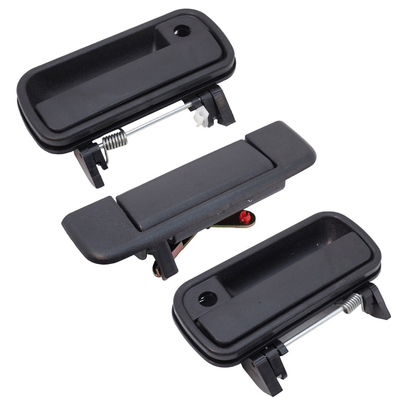 DURAFORCE Front Exterior Door Handle Set of 3 For 1989-1995 Toyota Pickup DLX 2-Door