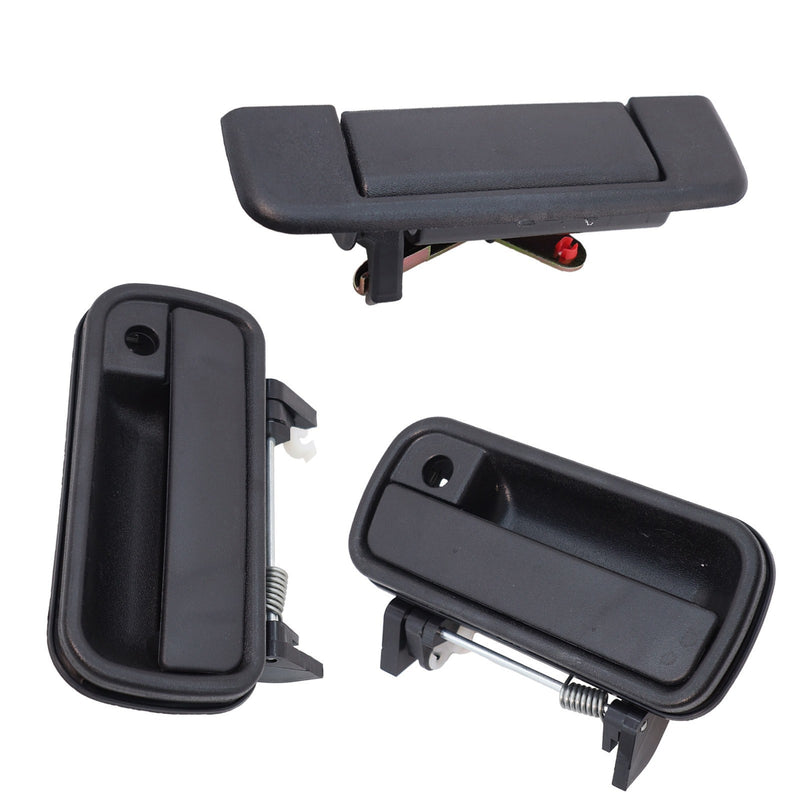 DURAFORCE Front Exterior Door Handle Set of 3 For 1989-1995 Toyota Pickup DLX 2-Door