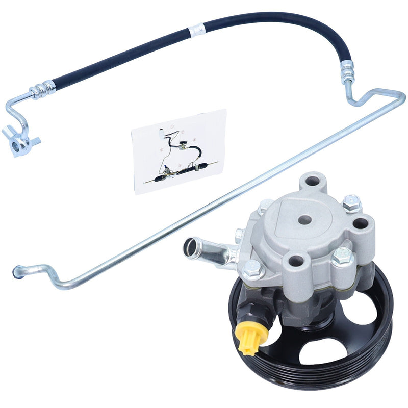 DURAFORCE Power Steering Pump &Pressure Line For Toyota 00-06 Tundra 01-07 Sequoia 4.7L V8