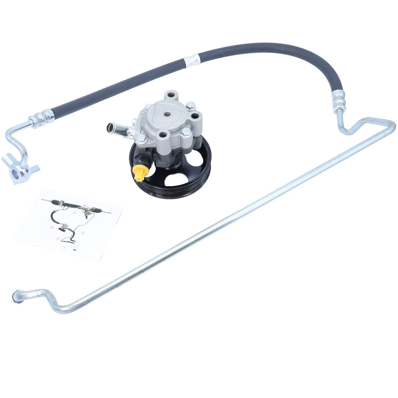 DURAFORCE Power Steering Pump &Pressure Line For Toyota 00-06 Tundra 01-07 Sequoia 4.7L V8
