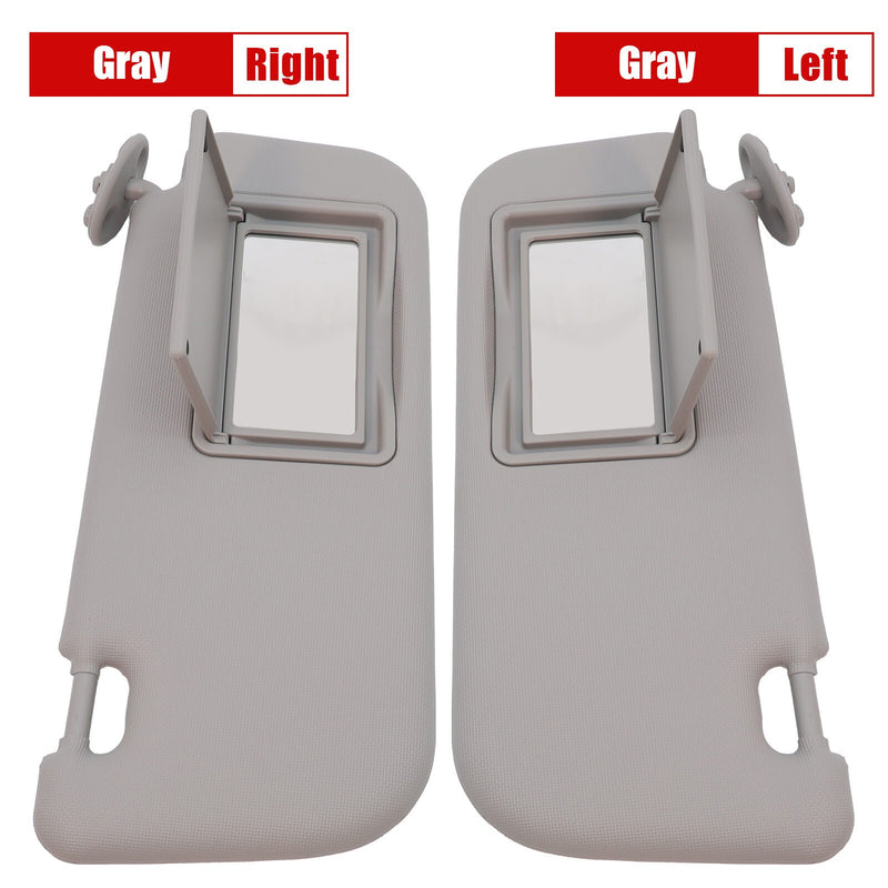 DURAFORCE New Fits Toyota Corolla E160/E170 14-17 Gray LH+RH Sun Visor Panel&Makeup Mirror