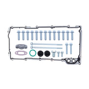 DURAFORCE For LS Retro-Fit Aluminum Rear Sump Oil Pan 302-3 W/Up Stainless Oil Dipstick