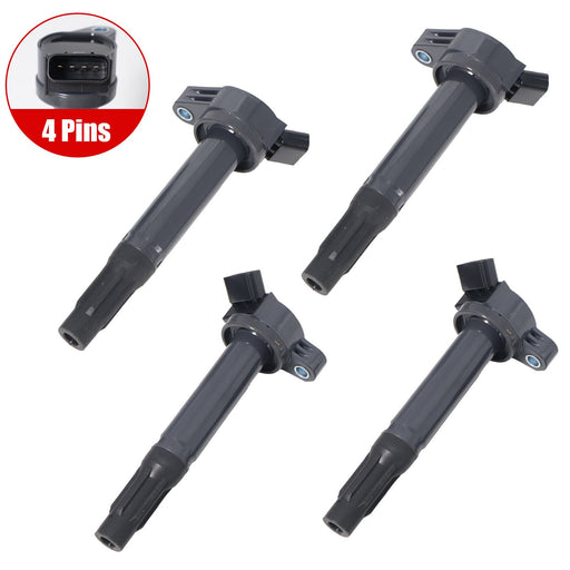 DURAFORCE Set of 4 Ignition Coil 90919A2002 For LEXUS GS350 TOYOTA 4.0L V6 2007-2019