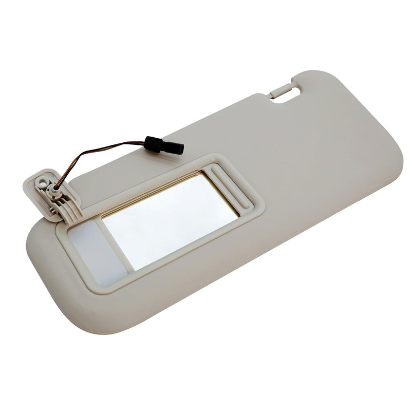 DURAFORCE Left Driver Side Gray Sun Visor w/Light&Clip BBM2-69-320C-75 For 2010-13 Mazda 3