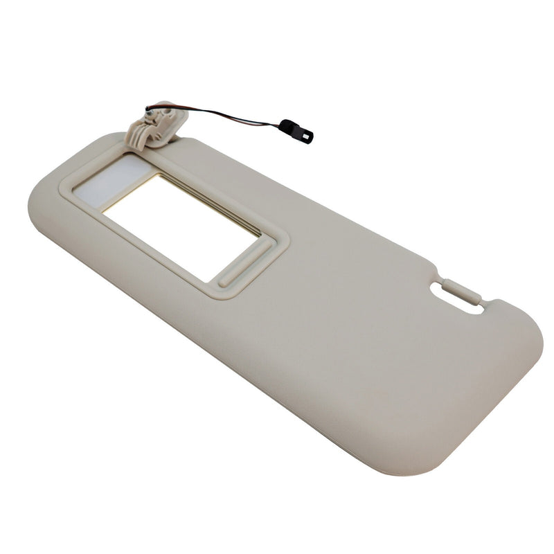 DURAFORCE Left Driver Side Gray Sun Visor w/Light&Clip BBM2-69-320C-75 For 2010-13 Mazda 3
