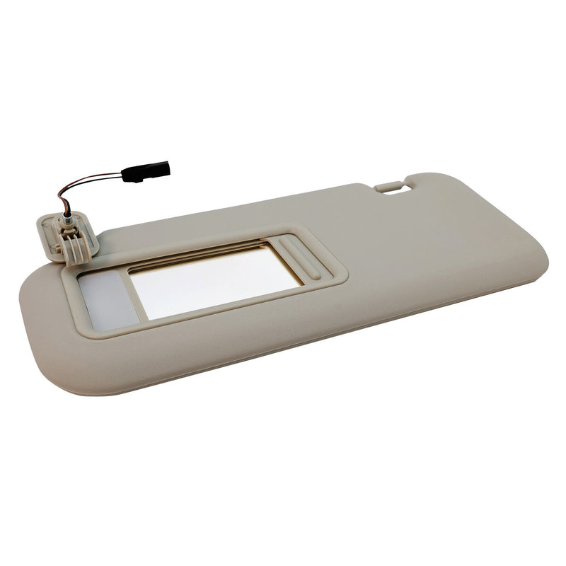 DURAFORCE Left Driver Side Gray Sun Visor w/Light&Clip BBM2-69-320C-75 For 2010-13 Mazda 3