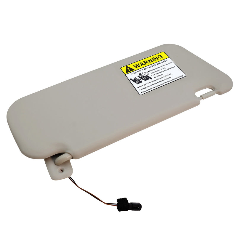 DURAFORCE Left Driver Side Gray Sun Visor w/Light&Clip BBM2-69-320C-75 For 2010-13 Mazda 3