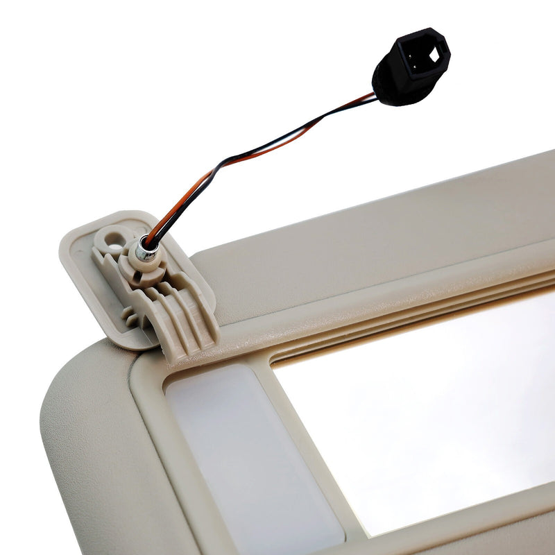 DURAFORCE Left Driver Side Gray Sun Visor w/Light&Clip BBM2-69-320C-75 For 2010-13 Mazda 3