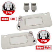 DURAFORCE For Nissan Altima 2013-2018 Beige right & left Sun Visor w/ Lights 96400-3TA2A