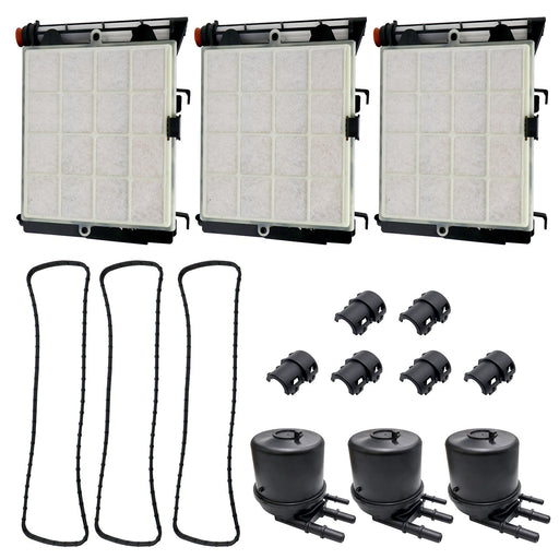 DURAFORCE 3x Diesel Fuel Filter Kit FD4625 New For 2017-2020 Ford F-250 F-350 6.7L