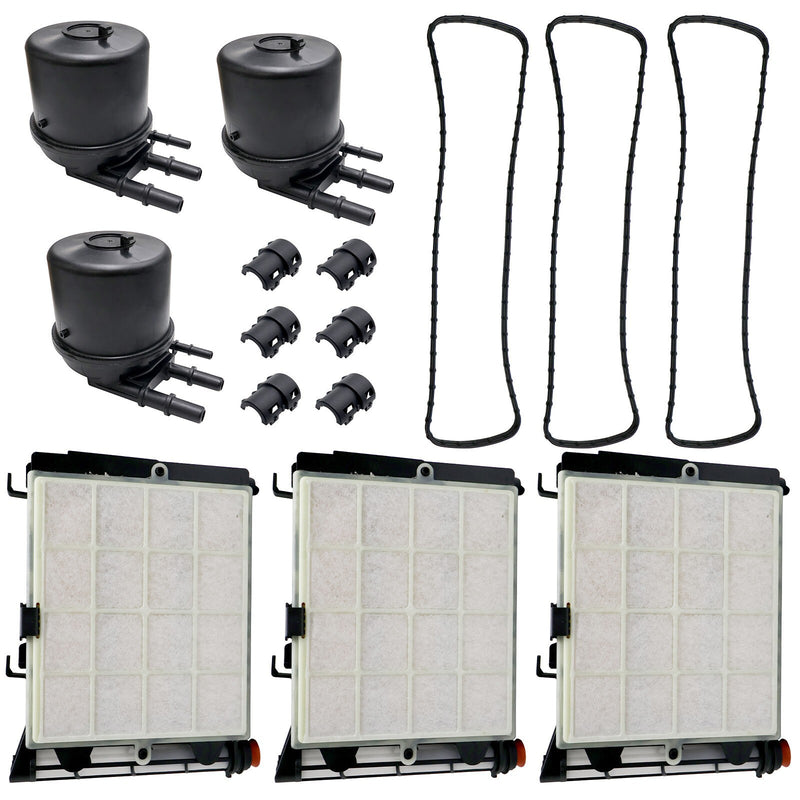 DURAFORCE 3x Diesel Fuel Filter Kit FD4625 New For 2017-2020 Ford F-250 F-350 6.7L