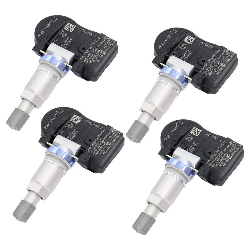 DURAFORCE 4Pcs Tire Pressure Monitor Sensor for Hyundai IONIQ SANTA KIA NIRO 52933F2000