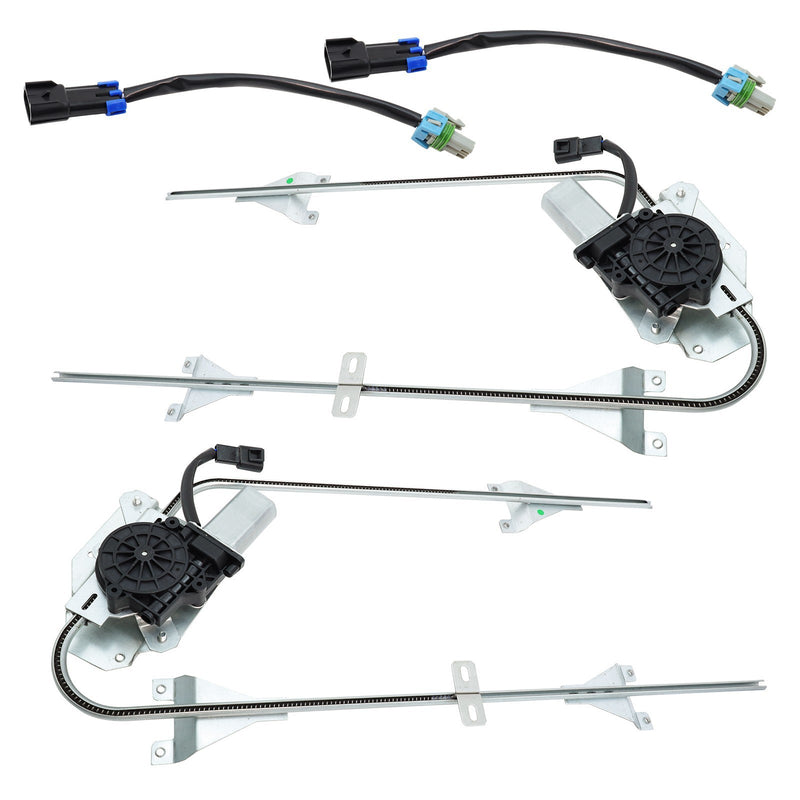 DURAFORCE 2x Front Power Window Regulator w/ Motor For International 9200 9900 Truck 00-07