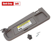 DURAFORCE Sun Visor W/Hanger Driver Left Side Gray For 06-11 Honda Civic 83280SNAA01ZA