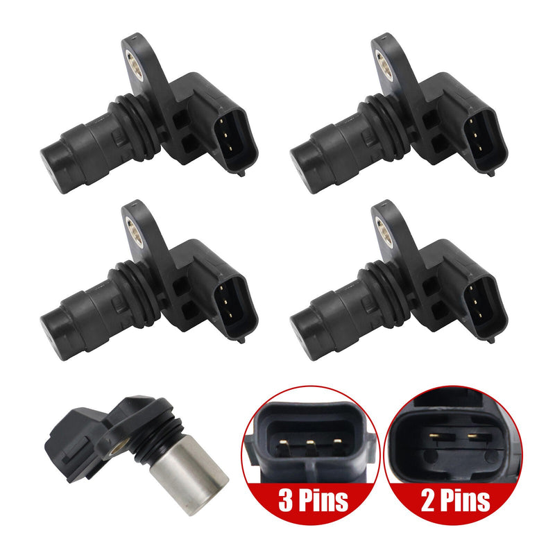 DURAFORCE 307112930 4x Camshaft & 1x Crankshaft Position Sensor For 05-10 Volvo XC90 4.4L